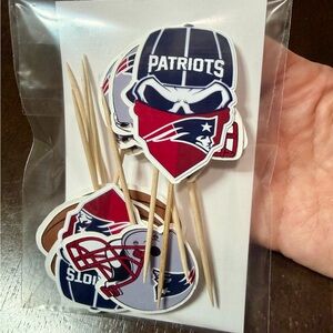 Patriots Themed Cupcake Toppers